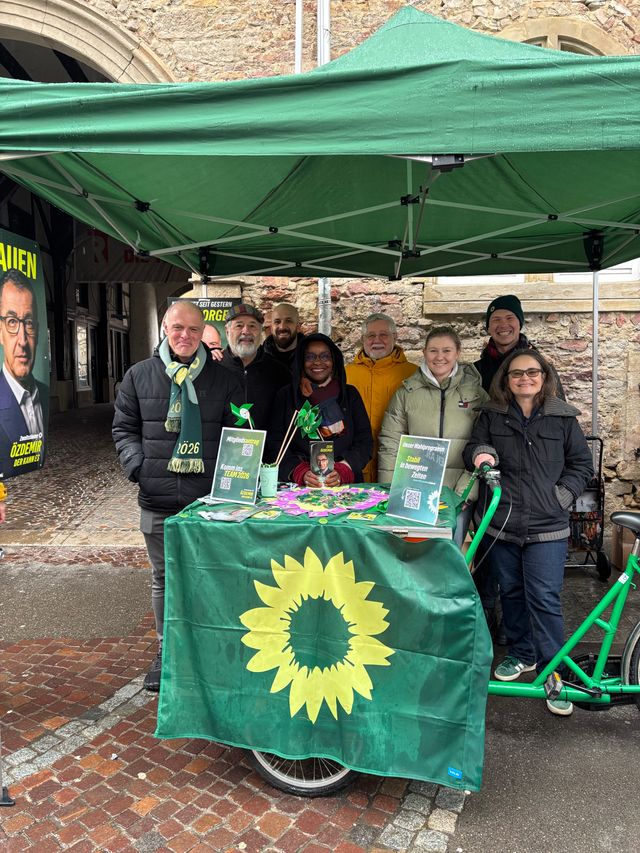 Infostand: Reutlingen. Triff Thomas Poreski und weitere Grüne Wahlkämpfer:innen zum direkten Gespräch